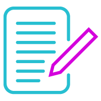 Copywriter and scriptwriter icon