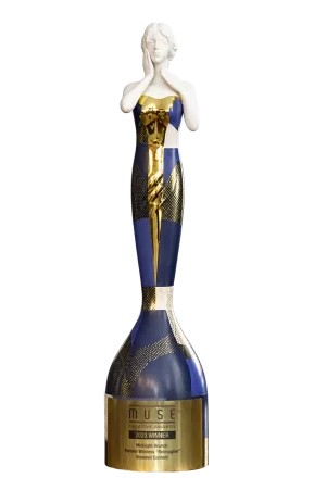 2023 Muse Creative Award trophy for Parallel Wireless
