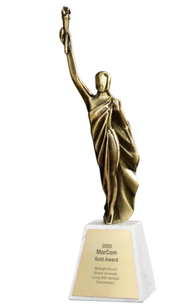 2025 MarCom Award trophy for Aphasia