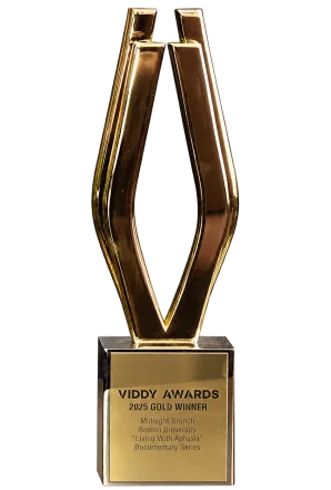 2025 Viddy Award trophy for Aphasia